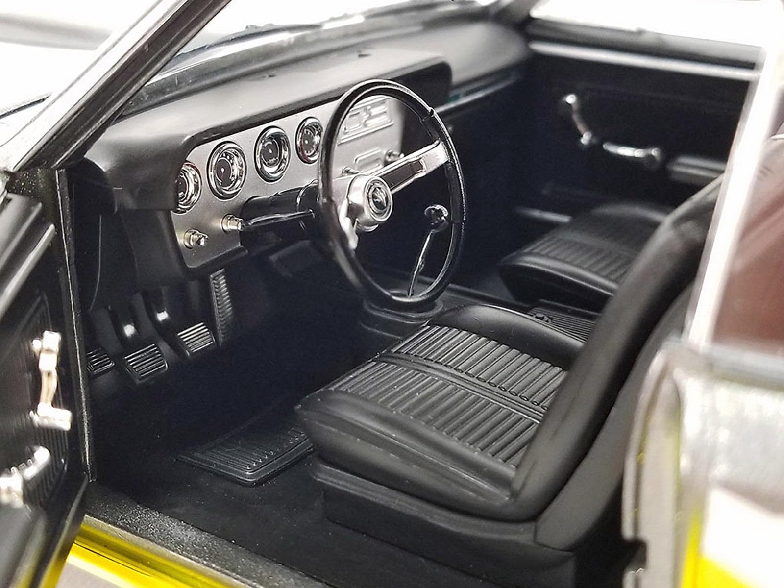 Amazon.com: 1966 Pontiac GTO Restomod Yellow and Dark Gray
